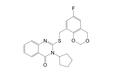 4(3H)-quinazolinone, 3-cyclopentyl-2-[[(6-fluoro-4H-1,3-benzodioxin-8-yl)methyl]thio]-