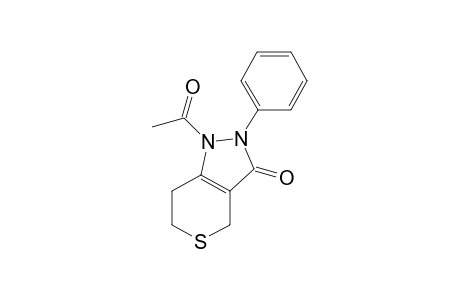 1-Acetyl-2-phenyl-1,4,6,7-tetrahydrothiopyrano[4,3-c]pyrazol-3(2H)-one