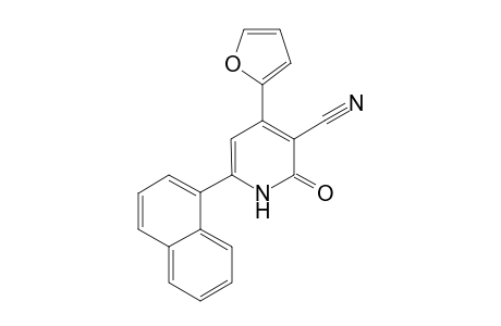 4-(Furan-2-yl)-6-(naphthalen-1-yl)-2-oxo-1,2-dihydropyridine-3-carbonitrile