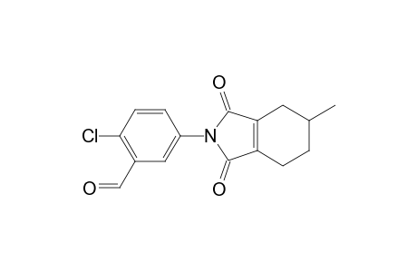 Benzaldehyde, 2-chloro-5-(1,3,4,5,6,7-hexahydro-5-methyl-1,3-dioxo-2H-isoindol-2-yl)-