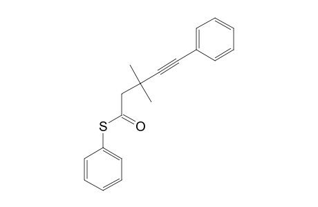 S-PHENYLTHIO-3,3-DIMETHYL-5-PHENYLPENT-4-YNOATE