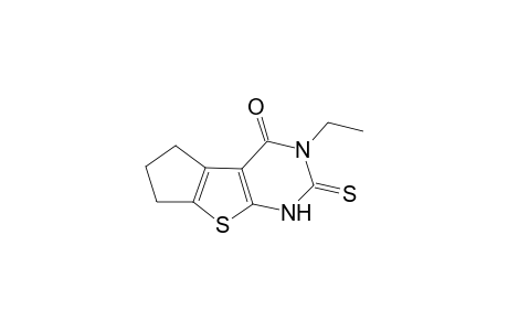 3-Ethyl-2-thioxo-2,3,6,7-tetrahydro-1H-cyclopenta[4,5]thieno[2,3-d]pyrimidin-4-one