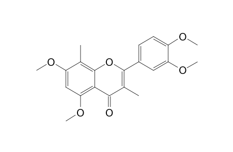 2-(3,4-dimethoxyphenyl)-5,7-dimethoxy-3,8-dimethyl-1-benzopyran-4-one