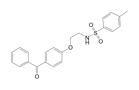 Benzenesulfonamide, N-[2-(4-benzoylphenoxy)ethyl]-4-methyl-