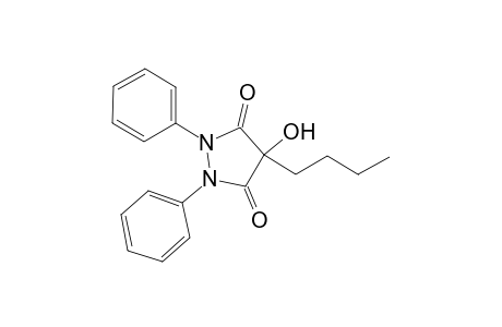3,5-Pyrazolidinedione, 4-butyl-4-hydroxy-1,2-diphenyl-