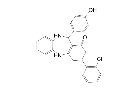 3-(2-Chlorophenyl)-11-(4-hydroxyphenyl)-2,3,4,5,10,11-hexahydro-1H-dibenzo[b,e][1,4]diazepin-1-one