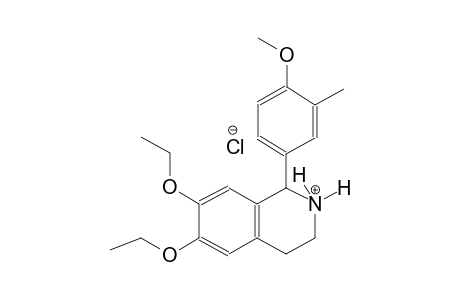 isoquinolinium, 6,7-diethoxy-1,2,3,4-tetrahydro-1-(4-methoxy-3-methylphenyl)-, chloride