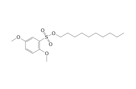 2,5-dimethoxybenzenesulfonic acid, decyl ester