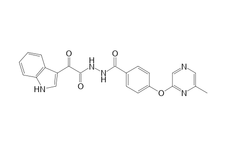 2-(1H-Indol-3-yl)-N'-{4-[(6-methylpyrazin-2-yl)oxy]benzoyl}-2-oxoacetohydrazide