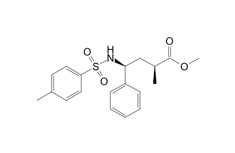 (2S,4S)-2-methyl-4-phenyl-4-(tosylamino)butyric acid methyl ester