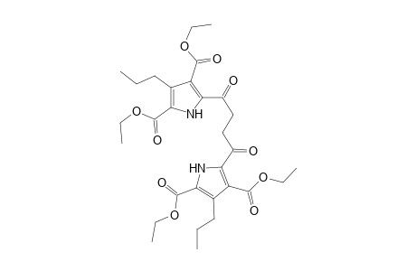 5-[4-(3,5-dicarbethoxy-4-propyl-1H-pyrrol-2-yl)-4-keto-butanoyl]-3-propyl-1H-pyrrole-2,4-dicarboxylic acid diethyl ester