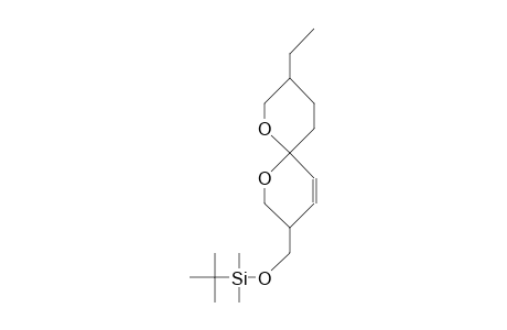3-(<T-Butyl-dimethyl>-siloxy)-methyl-9-ethyl-1,7-dioxa-spiro(5.5)undec-4-ene