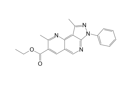 Ethyl-2,9-dimethyl-7-phenyl-7H-pyrazolo[3,4-h][1,6]naphthyridine-3-carboxylate