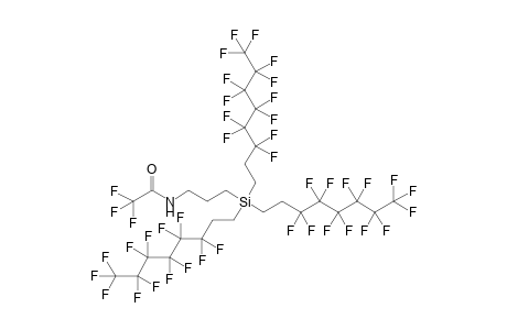 2,2,2-tris(fluoranyl)-N-[3-[tris[3,3,4,4,5,5,6,6,7,7,8,8,8-tridecakis(fluoranyl)octyl]silyl]propyl]ethanamide