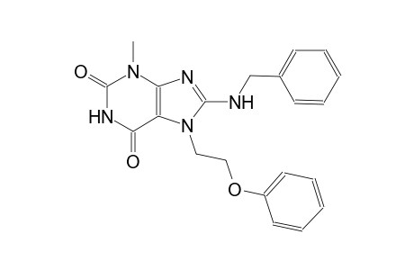 8-(benzylamino)-3-methyl-7-(2-phenoxyethyl)-3,7-dihydro-1H-purine-2,6-dione