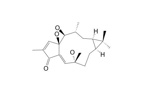 MULTIFOLONE;14-DEOXY-14-BETA-HYDROXY-(4E)-JATROGROSSIDENTADIONE
