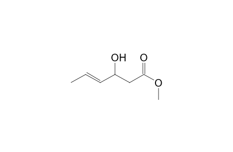 (E)-3-hydroxy-4-hexenoic acid methyl ester