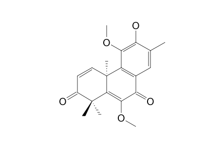 12-Hydroxy-6,11-dimethoxy-13-methylpodocarpa-1,5,8,11,13-pentaene-3,7-dione