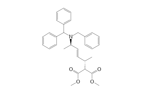 (E)-(2S*,5R*)-Dimethyl [5-[benzyl(diphenylmethyl)amino]hex-3-en-2-yl]malonate