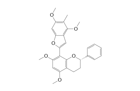 2H-1-Benzopyran, 8-(4,6-dimethoxy-5-methyl-2-benzofuranyl)-3,4-dihydro-5,7-dimethoxy-2 -phenyl-, (S)-