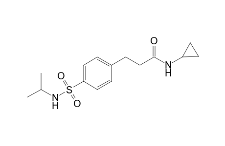 N-cyclopropyl-3-[4-(isopropylsulfamoyl)phenyl]propanamide