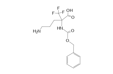 2-(N-Benzyloxycarbonylamino)-2-(.alpha.-trifluoromethyl)-5-aminopentanoic acid