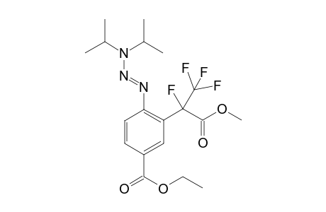 (E)-Methyl 2-(2-(3,3-diisopropyltriaz-1-en-1-yl)-5-ethoxycarbonylphenyl)-2,3,3,3-tetrafluoropropanoate