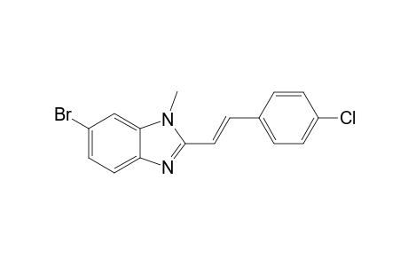 6-Bromo-1-methyl-2-[2-(4-chlorophenyl)ethenyl]-1H-benzoimidazole