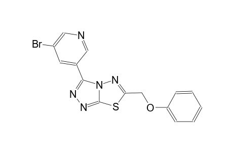 [1,2,4]triazolo[3,4-b][1,3,4]thiadiazole, 3-(5-bromo-3-pyridinyl)-6-(phenoxymethyl)-