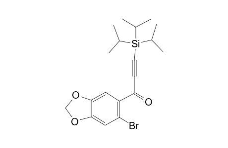 1-(6-Bromobenzo[d][1,3]dioxol-5-yl)-3-(triisopropylsilyl)prop-2-yn-1-one