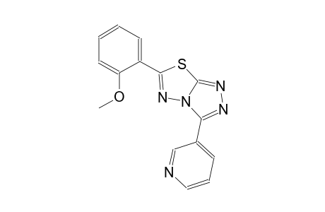 6-(2-methoxyphenyl)-3-(3-pyridinyl)[1,2,4]triazolo[3,4-b][1,3,4]thiadiazole