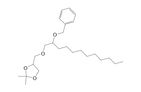 1,3-Dioxolane, 2,2-dimethyl-4-[[[2-(phenylmethoxy)dodecyl]oxy]methyl]-