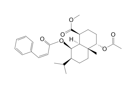 1-Naphthalenecarboxylic acid, 4-(acetyloxy)decahydro-4a-methyl-7-(1-methylethyl)-8-[(1-oxo-3-phenyl -2-propenyl)oxy]-, methyl ester, [1S-(1.alpha.,4.beta.,4a.alpha.,7.alpha.,8.alpha.,8a.beta.)]-