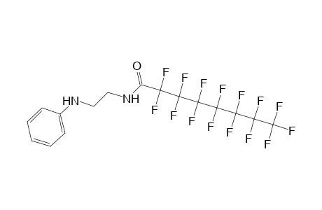 N-(2-Anilinoethyl)-2,2,3,3,4,4,5,5,6,6,7,7,8,8,8-pentadecafluorooctanamide