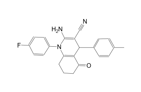 2-amino-1-(4-fluorophenyl)-4-(4-methylphenyl)-5-oxo-1,4,5,6,7,8-hexahydro-3-quinolinecarbonitrile