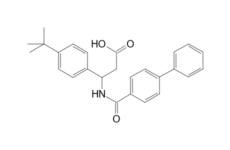 Benzenepropanoic acid, .beta.-[([1,1'-biphenyl]-4-ylcarbonyl)amino]-4-(1,1-dimethylethyl)-