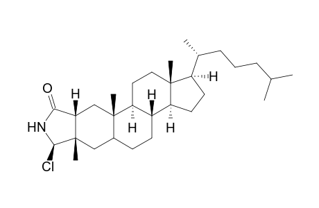 5'.beta.-Chloro-2'-oxopyrrolono[3',4':2,3](2R)-3.beta.methyl-5.alpha.-cholestane