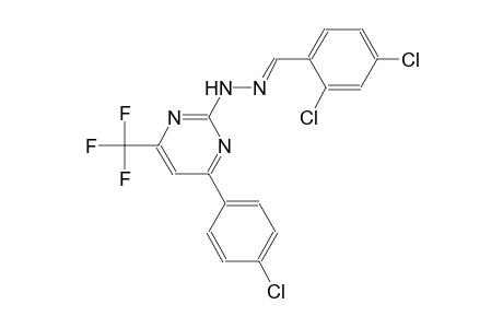 2,4-dichlorobenzaldehyde [4-(4-chlorophenyl)-6-(trifluoromethyl)-2-pyrimidinyl]hydrazone