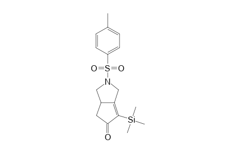 2-(4-Methylphenyl)sulfonyl-4-trimethylsilyl-1,3,6,6a-tetrahydrocyclopenta[c]pyrrol-5-one