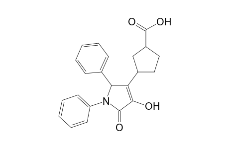 3-(1',5'-Dihydro-3'-hydroxy-2'-oxo-1',5'-diphenyl-2H-pyrrol-4'-yl)cyclopentanecarboxylic acid