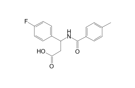 3-(4-fluorophenyl)-3-(p-toluoylamino)propionic acid