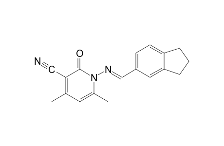 1,2-dihydro-4,6-dimethyl-1-{[(5-indanyl)methylene]amino}-2-oxonicotinonitrile