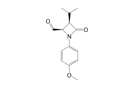 CIS-1-PARA-ANISYL-4-FORMYL-3-ISOPROPYLAZETIDIN-2-ONE