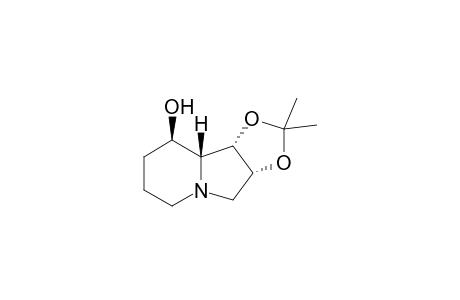 (3aR,9R,9aR,9bS)-9-(Hydroxy)-1,2-(isopropylidenedioxy)indolizine