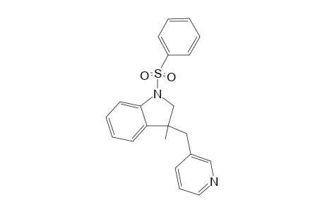 N-Phenylsulfonyl-3-methyl-3-(pyridyl-3'-methyl)indoline