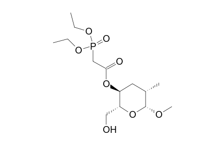 Methyl 2,3-dideoxy-4-O-(diethyl phosphonoacetyl)-2-C-methyl-.alpha.-D-arabino-hexopyranoside