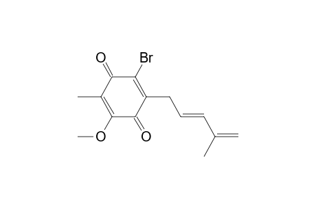 2-Bromo-5-methoxy-6-methyl-3-(4-methyl-2,4-pentadienyl)-1,4-benzoquinone