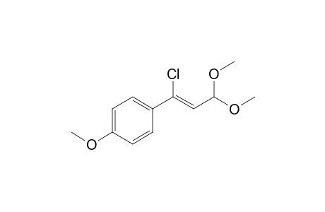 (Z)-1-Chloro-3,3-dimethoxy-1-(p-methoxyphenyl)-1-propene