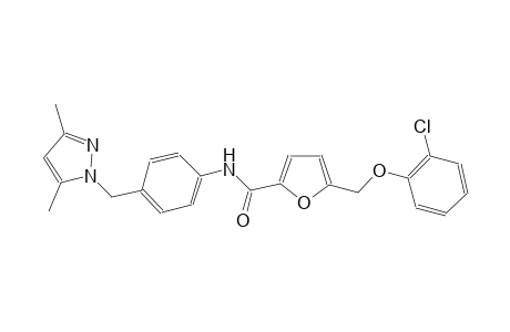 5-[(2-chlorophenoxy)methyl]-N-{4-[(3,5-dimethyl-1H-pyrazol-1-yl)methyl]phenyl}-2-furamide