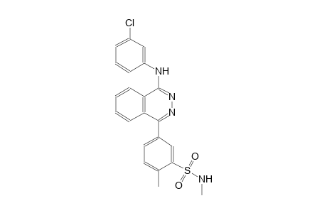 5-[4-(3-chloroanilino)-1-phthalazinyl]-N,2-dimethylbenzenesulfonamide